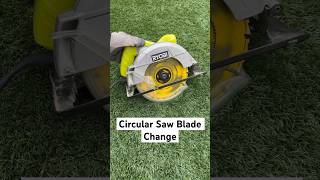 Ryobi Circular Saw Blade Change  How to Change Blades on Buzz Saw diy ryobi circularsaw [upl. by Adnak977]