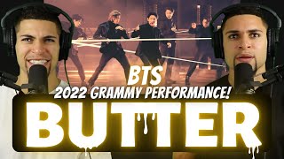 BTS 2022 GRAMMY PERFORMANCE  quotButterquot MV Reaction [upl. by Tallulah701]