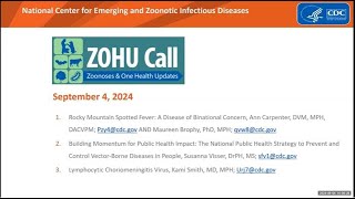 CDC ZOHU Call September 4 2024 [upl. by Bigg]