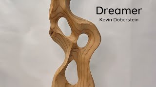 Biomorphic shaped sculpture Natural wood finish art [upl. by Annahoj354]