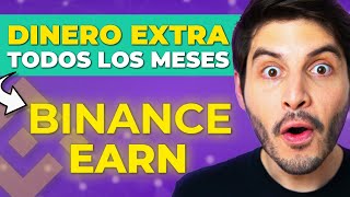 👉 BINANCE EARN PARA PRINCIPIANTES ✅ GANA DINERO MENSUAL con tus CRIPTOMONEDAS Tutorial en Español [upl. by Aaren658]