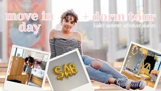 SAB move in day  dorm tour  ✨ballet summer intensive diaries ep4✨ [upl. by Haroppiz525]