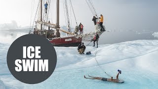 Brrrliant photos show sailors swimming on icebergs [upl. by Cathleen]