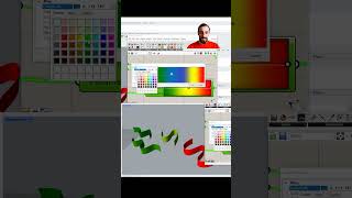 Using Color Swatches in 3D ColorSwatches Grasshopper3D 3DDesign [upl. by Ynned]