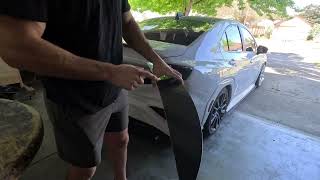 22 WRX Gurney Flap Installation [upl. by Trin]