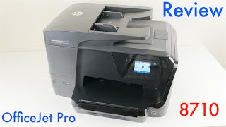 HP OfficeJet Pro 8710 Wireless AllinOne Inkjet Printer Review [upl. by Ardiek716]