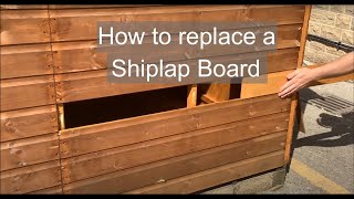 How to replace an full shiplap board  Power Sheds Installation Video [upl. by Ateuqirne534]