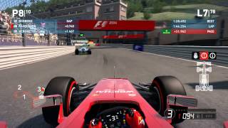 F1 2014 Craziest Race Ever Monaco 100 22 DNFSAFETY CAR [upl. by Materse]