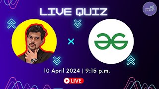 LIVE QUIZ with TechnicalProPlus  Three 90 Challenge Back with Benefits  Link⏬ [upl. by Jacinto]