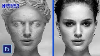 transform a person into a stone statue in Photoshop [upl. by Dnalro405]