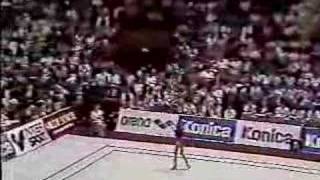 Anna Kotchneva Nastia Liukins Mom Clubs  1987 Worlds [upl. by Rigby849]