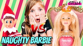 Naughty Barbie vs Elf of the Shelf [upl. by Ayikur]