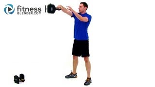 Kettlebell Cardio Workout by FitnessBlendercom [upl. by Eecyac]