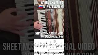 Sheet music Gorenjska Polka  Klarinetten Polka V amp S Avsenik [upl. by Aivart]