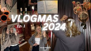 VLOGMAS 2024  Ep 1 Weihnachtsfeier in Frankfurt Prüfung Lernen I KathaMariie [upl. by Tray]