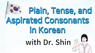 04 Plain Tense and Aspirated Consonants 평음 경음 격음 [upl. by Atiniuq]