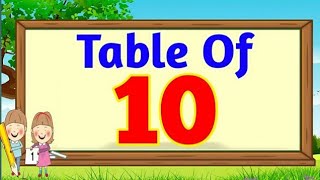 table of 10  multiplication table pahada  10 ka pahada learn in easy way of table 10 [upl. by Gregorio399]