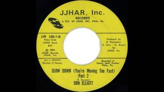 RARE FUNK Don Elliott  Slow Down You´re Moving Too Fast Pt2 [upl. by Namwen]