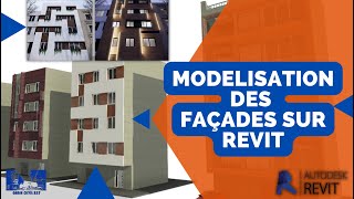 TUTO REVIT ARCHITECTUREDÉCORATION DES FAÇADES modélisation REVITARCHITECTURE GENIECIVIL237 [upl. by Eindys426]