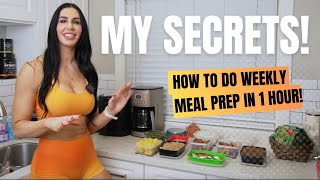 Meal Prep for the Week in ONE HOUR [upl. by Hertzfeld]