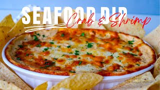 CRAB amp SHRIMP SEAFOOD DIP RECIPE  APPETIZER IDEAS  CHAZS CUISINES [upl. by Gerald592]