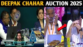 Deepak Chahar IPL Auction 2025 highlights  Deepak Chahar IPL Auction 2024  Deepak Chahar Auction [upl. by Cung]