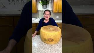 Nonna Pia Gets a Big Wheel of Parmigiano Reggiano nonnapia bigwheel cheeselover [upl. by Coppins935]