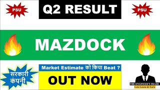 Mazdock Q2 results 2025  Mazdock Results Today  Mazagon Dock share latest news  Mazagon Dock [upl. by Niai163]