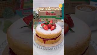 VEGAN VICTORIA CAKE VICTORIA cake cakerecipes strawberrycake idejualan baking shorts dessert [upl. by Ailisec77]