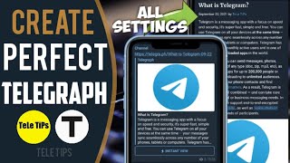 How To Create Edit amp Delete A Telegraph Post  Telegraph Posts  Latest Full Tutorial [upl. by Motch]