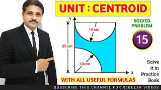 CENTROID SOLVED PROBLEM 15 IN ENGINEERING MECHANICS TIKLESACADEMYOFMATHS [upl. by Hardi]