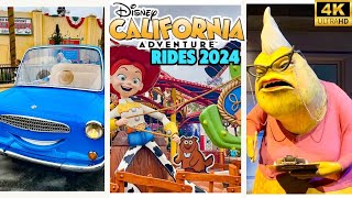 Disney California Adventure Rides 2024  DCA Rides POV June 2024 Disneyland Resort 4K [upl. by Fin]