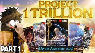 LITERAL GOLDEN EXPERIENCE Project 1 Trillion  Roblox Anime Card Battle Part 1 [upl. by Leandre882]