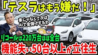 テスラに買い替えて大崩壊！機能失い50台以上が立往生のリコール不具合連発した結果【ゆっくり解説】 [upl. by Silvano597]