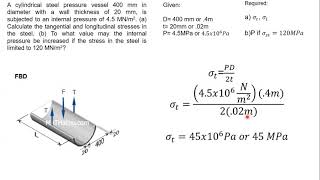 Thin Walled Pressure Vessels [upl. by Telracs449]