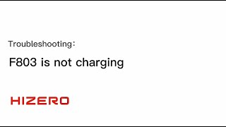 F803 Is Not Charging [upl. by Naaitsirhc]