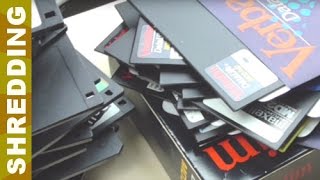 Shredding 35quot and 525quot Floppy Disks [upl. by Ajdan99]