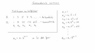 Matematik 3b Geometrisk summa [upl. by Stefan]