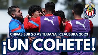 ¡GOLAZOOO DE GAEL GARCÍA  CHIVAS 11 TIJUANA  SUB 20  JORNADA 7  CLAUSURA 2023 [upl. by Pavlish]