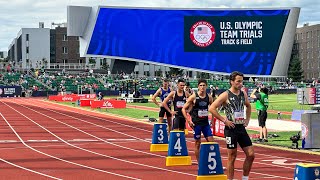 Men’s 800m 2024 US Olympic Trials Round 1 Heat 1 Bryce Hoppel Hobbs Kessler [upl. by Nnyleahs675]