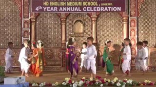 Khanderayachya lagnala banu navari natali  HD English Medium School Gathering 201516 [upl. by Bedelia]