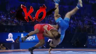 DERRIBOS ESPECTACULARES en WRESTLING Olimpico 🔥🔥🔥 Miralo ya [upl. by Cahra]