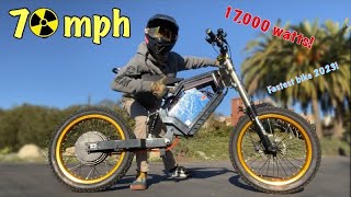 72v 17000watt ebike buildstep by step build 2023 [upl. by Enimzzaj]