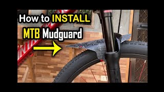 How to install mountain bike mudguard [upl. by Joao]