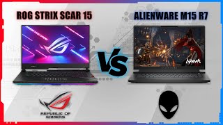 ASUS ROG STRIX SCAR 15 2022 VS ALIENWARE M15 R7 2022 [upl. by Nerte412]