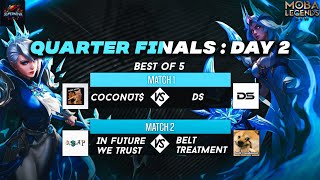 🔴WINTER WARFARE  QUARTER FINALS DAY 2  MOBA Legends 5v5 moba5v5 [upl. by Ietta]