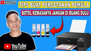 Tips Printer Epson L1110L3110L1210L1211L1216L1250L1251L3210 Cara Ganti Tinta Dye Kiloan [upl. by Petite]