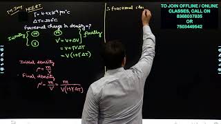 The coefficient of volume expansion of glycerin is 49×104 per ºC What is the fractional change in [upl. by Madlin]