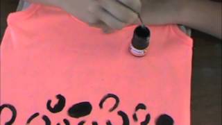 DIY Tshirt leopard print  Tutorial Playera Estampado Leopardo [upl. by Anasor]