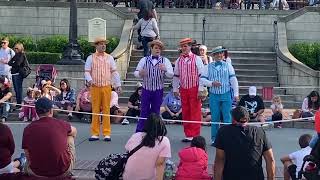 Dapper Dans at Main Street Train Station Disneyland 2024 [upl. by Johnstone30]